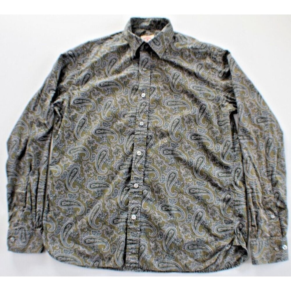 Brooks Brothers Red Fleece Button Up Shirt Men's‎ Size L